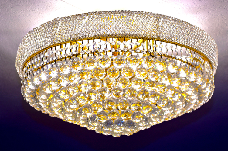 Event venue chandelier