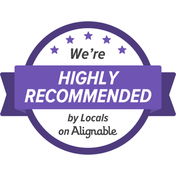 highly recommended by locals on alignable logo
