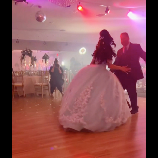 colorful lighting and ballroom dancing